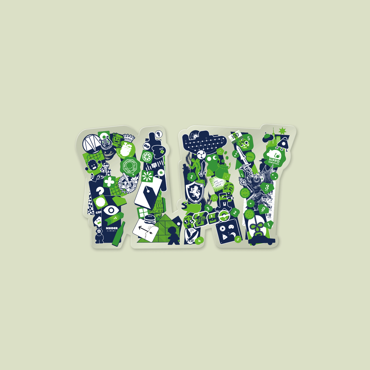 PLAY ステッカー - オインクゲームズ